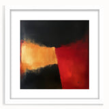 Colorful Abstract Wall Art – Red, Gold & Black Modern Expression
