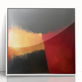 Colorful Abstract Wall Art – Red, Gold & Black Modern Expression