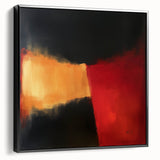 Colorful Abstract Wall Art – Red, Gold & Black Modern Expression