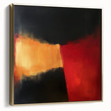 Colorful Abstract Wall Art – Red, Gold & Black Modern Expression