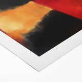 Colorful Abstract Wall Art – Red, Gold & Black Modern Expression