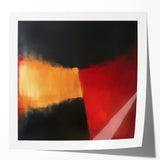 Colorful Abstract Wall Art – Red, Gold & Black Modern Expression