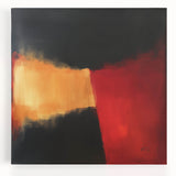 Colorful Abstract Wall Art – Red, Gold & Black Modern Expression