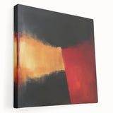 Colorful Abstract Wall Art – Red, Gold & Black Modern Expression