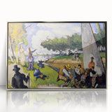 Impressionist Landscape Wall Art - Claude Monet Style Fishermen Scene