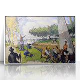Impressionist Landscape Wall Art - Claude Monet Style Fishermen Scene