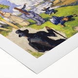 Impressionist Landscape Wall Art - Claude Monet Style Fishermen Scene