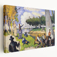 Impressionist Landscape Wall Art - Claude Monet Style Fishermen Scene
