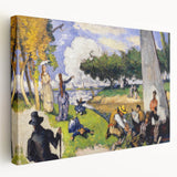 Impressionist Landscape Wall Art - Claude Monet Style Fishermen Scene