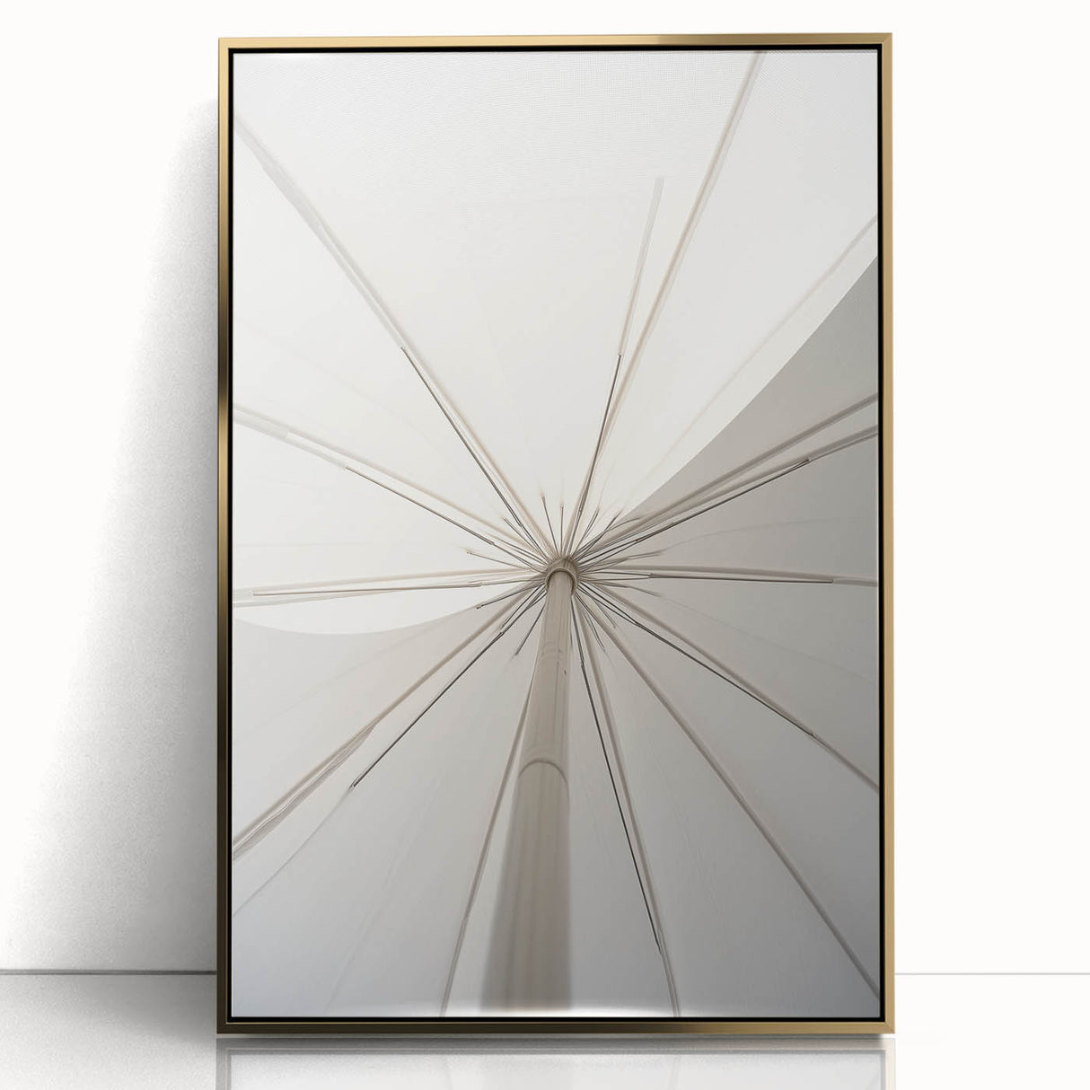 Umbrella Geometry – Minimal Dynamic Abstract Motion Wall Art
