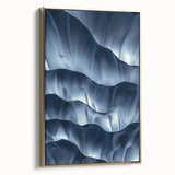 Framed canvas artwork showcasing a stunning landscape with cave formations, accented by a luxurious gold frame, perfect for enhancing modern home decor.