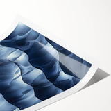 Rolled print showcasing a vivid landscape design featuring intricate cave formations, highlighted with earthy tones and textures, packaged securely in a protective cardboard tube.