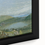 Lago Avernus Romantic Landscape - Historical Romanticism Canvas Print