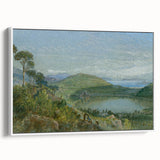Lago Avernus Romantic Landscape - Historical Romanticism Canvas Print