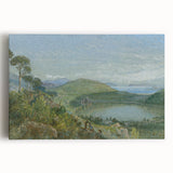 Lago Avernus Romantic Landscape - Historical Romanticism Canvas Print