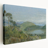 Lago Avernus Romantic Landscape - Historical Romanticism Canvas Print