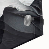 Elegant Black and White Flowing Abstract Wall Art – Framed & Canvas