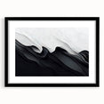 Elegant Black and White Flowing Abstract Wall Art – Framed & Canvas