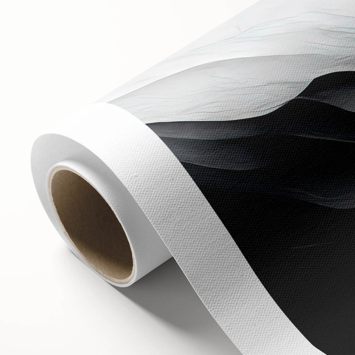 Elegant Black and White Flowing Abstract Wall Art – Framed & Canvas