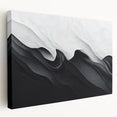 Elegant Black and White Flowing Abstract Wall Art – Framed & Canvas