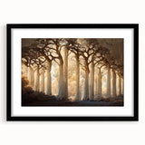 Elegant Dining Room Wall Decor - Mystical Forest Canvas Art
