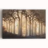 Elegant Dining Room Wall Decor - Mystical Forest Canvas Art