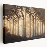 Elegant Dining Room Wall Decor - Mystical Forest Canvas Art