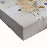 Golden White Daisy – Modern Floral Wall Art for Living Room