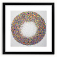 Modern Office Wall Art - Vibrant Multicolor Abstract Circle Print