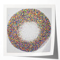 Modern Office Wall Art - Vibrant Multicolor Abstract Circle Print