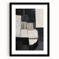 Abstract geometric frame with a matte black finish, showcasing a modern, minimalist design ideal for contemporary home decor. The frame highlights clean lines and a stylish aesthetic, perfect for elevating any room's ambiance.
