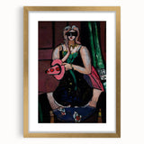 Expressionist Carnival Mask Art – Abstract Columbine Canvas Wall Art