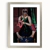 Expressionist Carnival Mask Art – Abstract Columbine Canvas Wall Art