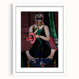 Expressionist Carnival Mask Art – Abstract Columbine Canvas Wall Art