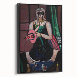 Expressionist Carnival Mask Art – Abstract Columbine Canvas Wall Art