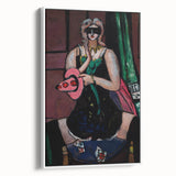 Expressionist Carnival Mask Art – Abstract Columbine Canvas Wall Art