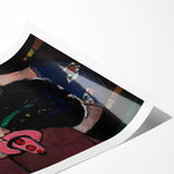 Expressionist Carnival Mask Art – Abstract Columbine Canvas Wall Art