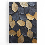 Vibrant stretched canvas wall art depicting an intricate floral and botanical design, featuring a mix of colorful flowers and lush green leaves, perfect for enhancing home decor.