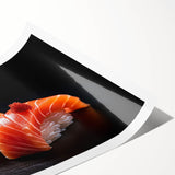 Extra large wall art featuring line art flowers in black on white, rolled print format.