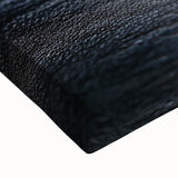 Large art of various food dishes in black and white on a stretched canvas, ideal for bedroom wall decor.