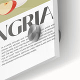 Large abstract wall art in mid-century modernist style, featuring vibrant food and drink motifs on acrylic glass.