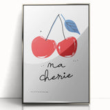 Mid-century modernist art featuring abstract geometric shapes in muted tones on a framed acrylic panel.