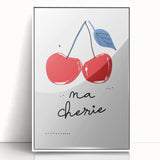 Acrylic print of a minimalist art deco poster featuring geometric shapes in muted pastel colors, ideal for nursery wall art.