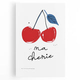 Large black and white stretched canvas featuring a stylized coffee cup, ideal for kitchen wall art.