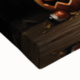 Pumpkin Basket Halloween Wall Art - Rustic Spooky Oil Painting