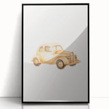 Classic Wooden Car Nursery Wall Art – Baby Room Decor Prints