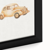 Classic Wooden Car Nursery Wall Art – Baby Room Decor Prints