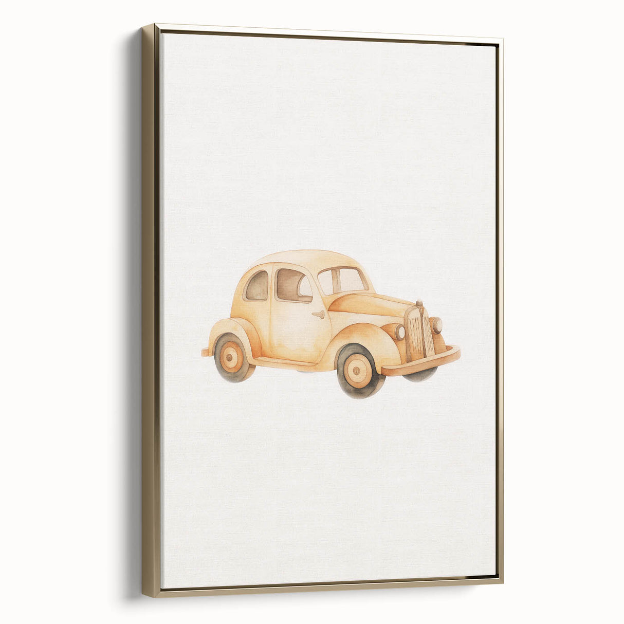 Classic Wooden Car Nursery Wall Art – Baby Room Decor Prints