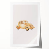 Classic Wooden Car Nursery Wall Art – Baby Room Decor Prints