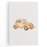 Classic Wooden Car Nursery Wall Art – Baby Room Decor Prints